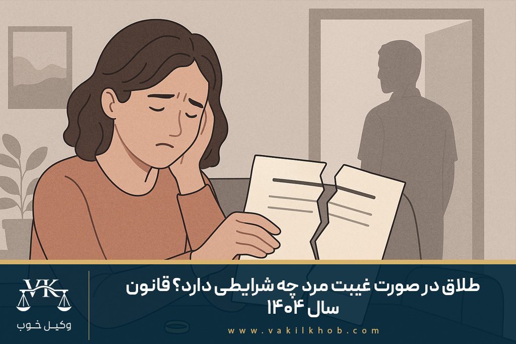 طلاق در صورت غیبت مرد